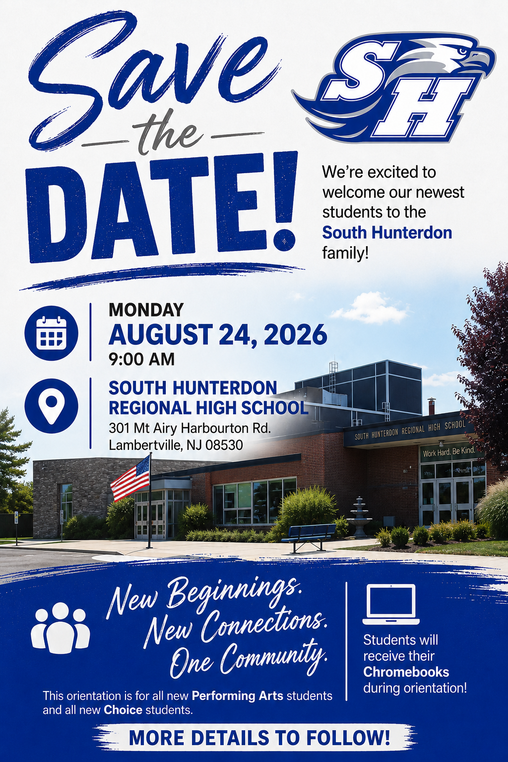 Save the Date- New Student Orientation