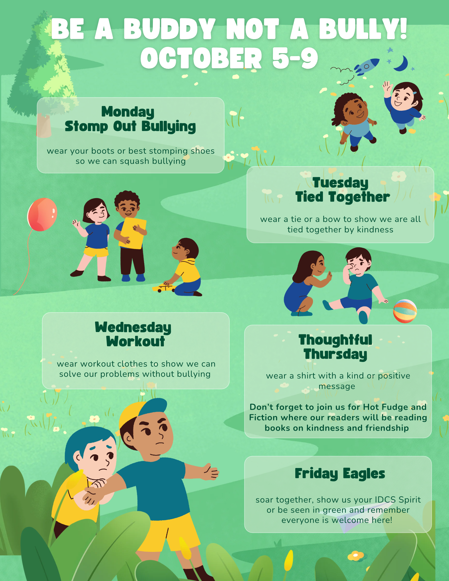 Be a Buddy, Not a Bully! - October 5-9