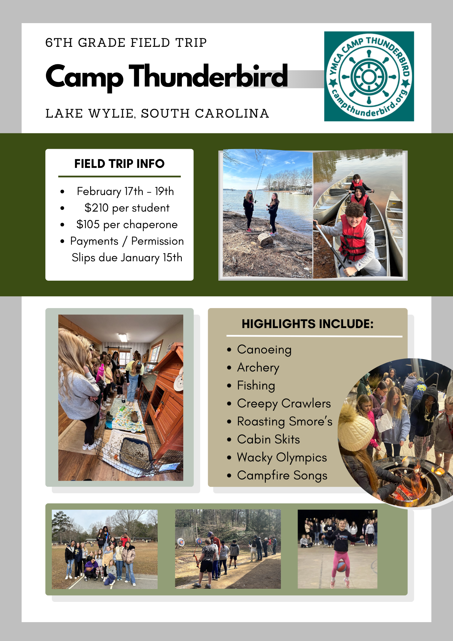 Camp Thunderbird Field Trip