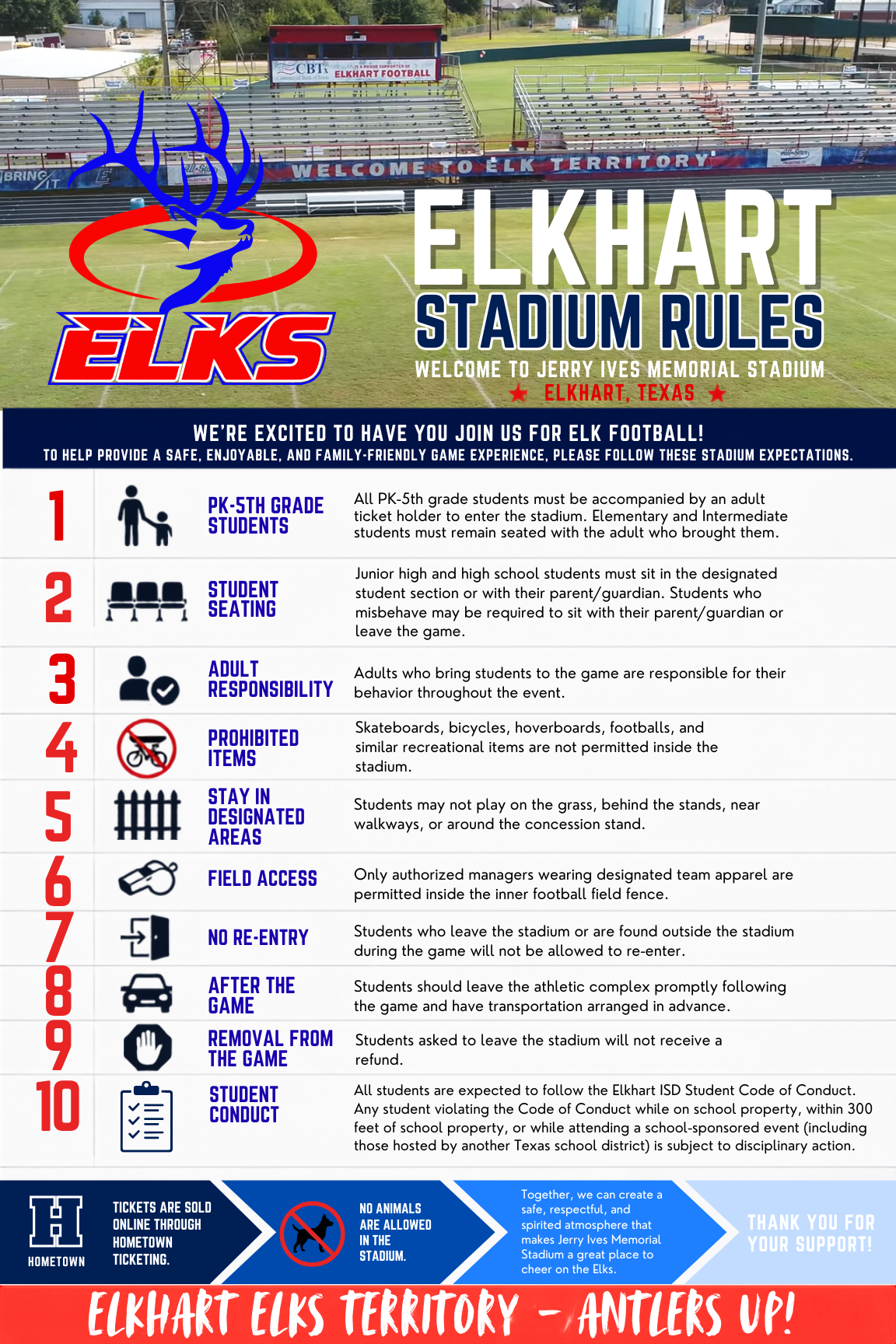 Stadium Rules