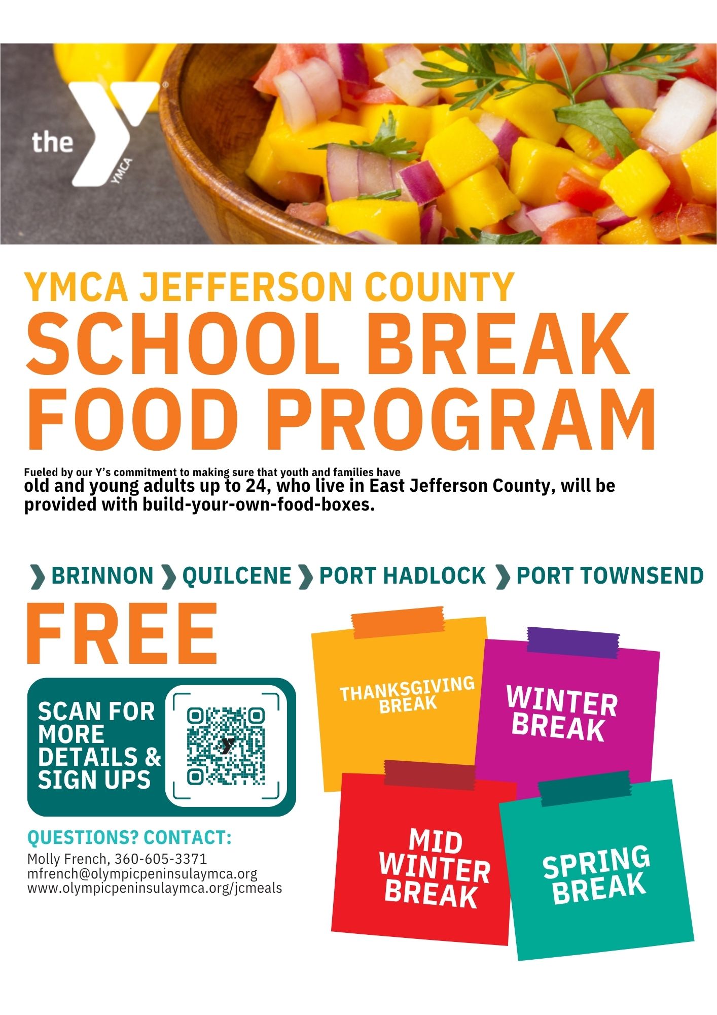 YMCA Jefferson County School Break Food Program