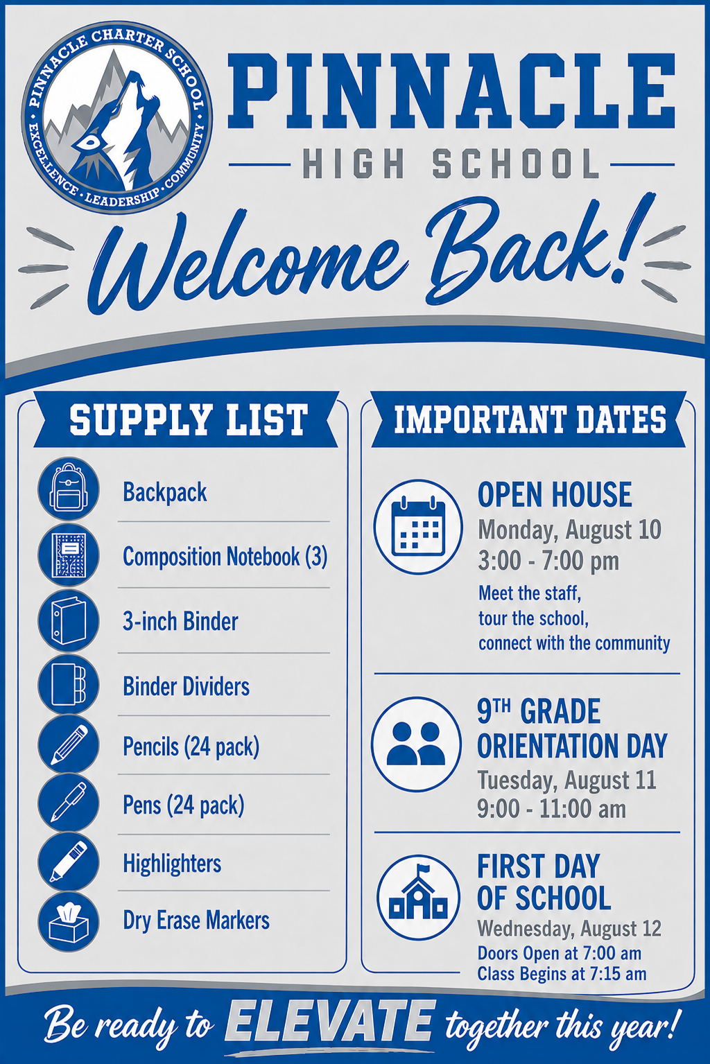 Back-to-School Information