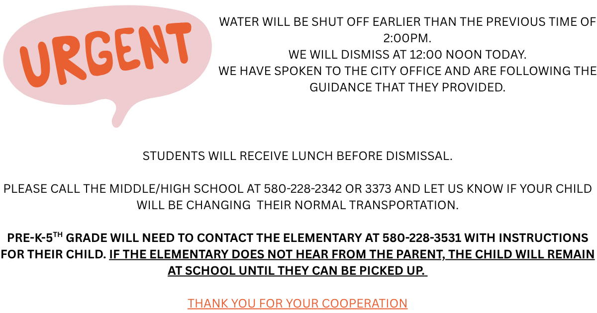 EARLY DISMISSAL