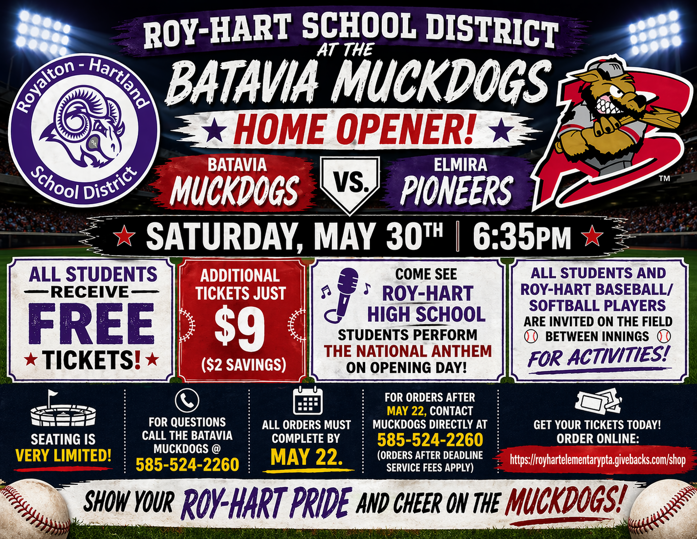 ⚾ Roy-Hart Night at the Ballpark! ⚾