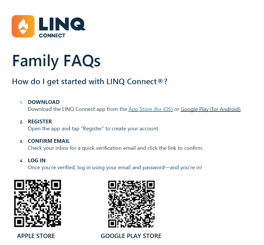 LINQ Connect App and Student ID