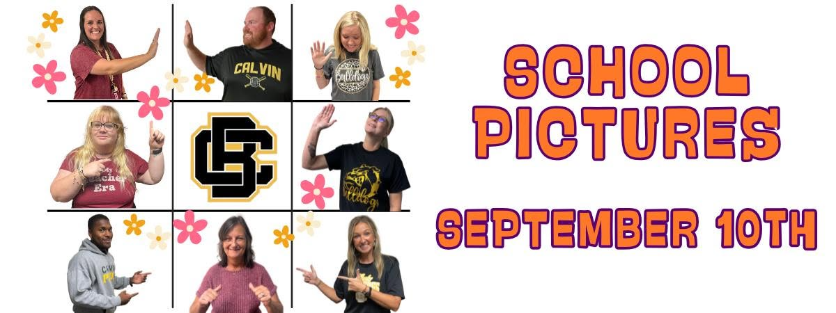 SCHOOL PICTURE DAY! MARK YOUR CALENDAR!!