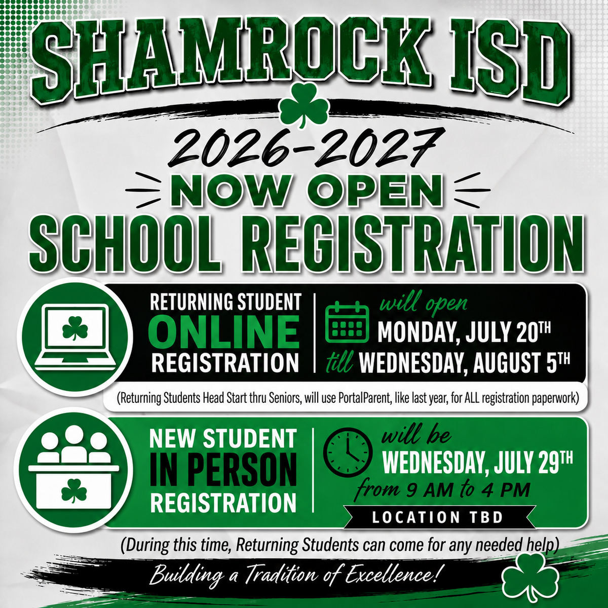 Online Returning Students Registration