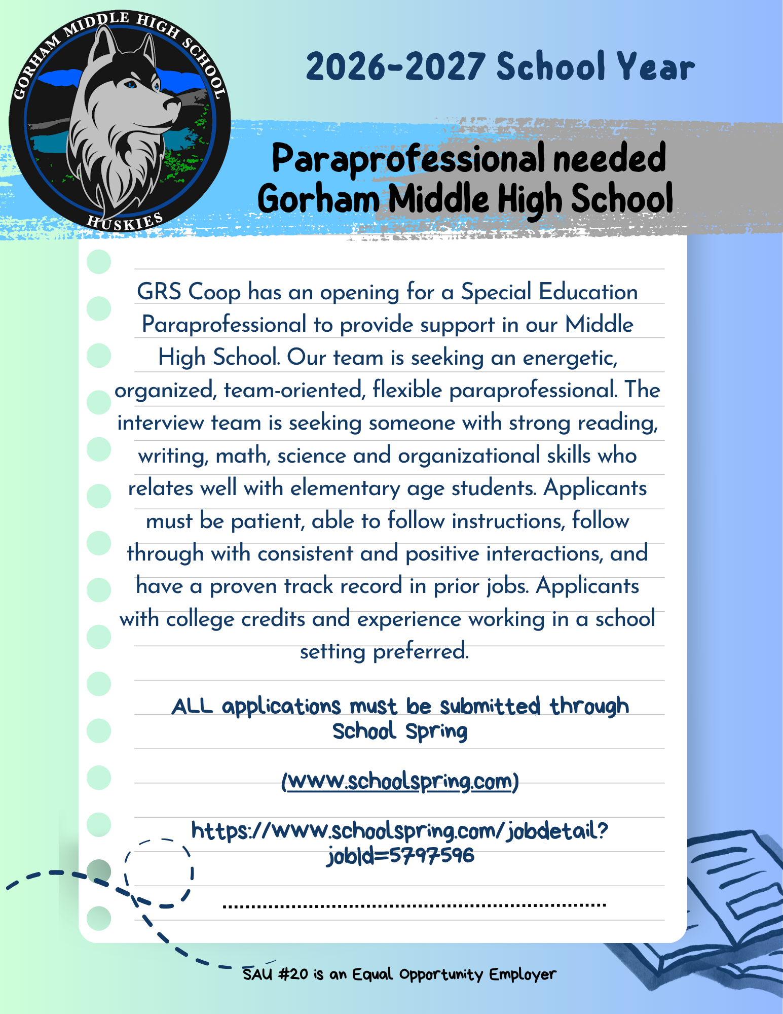 Now hiring 