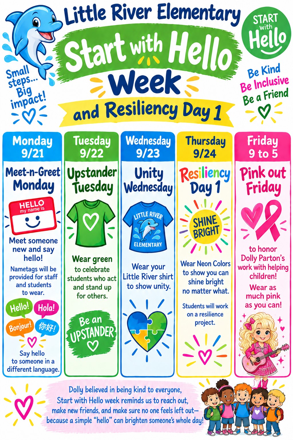 Start with Hello Week & Resiliency Days