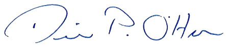 signature of superintendent Dennis P. O'hara