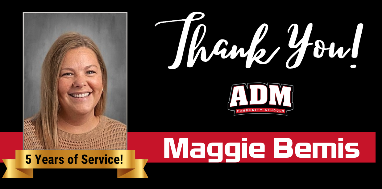 Maggie Bemis ~ 5 Years of Service!