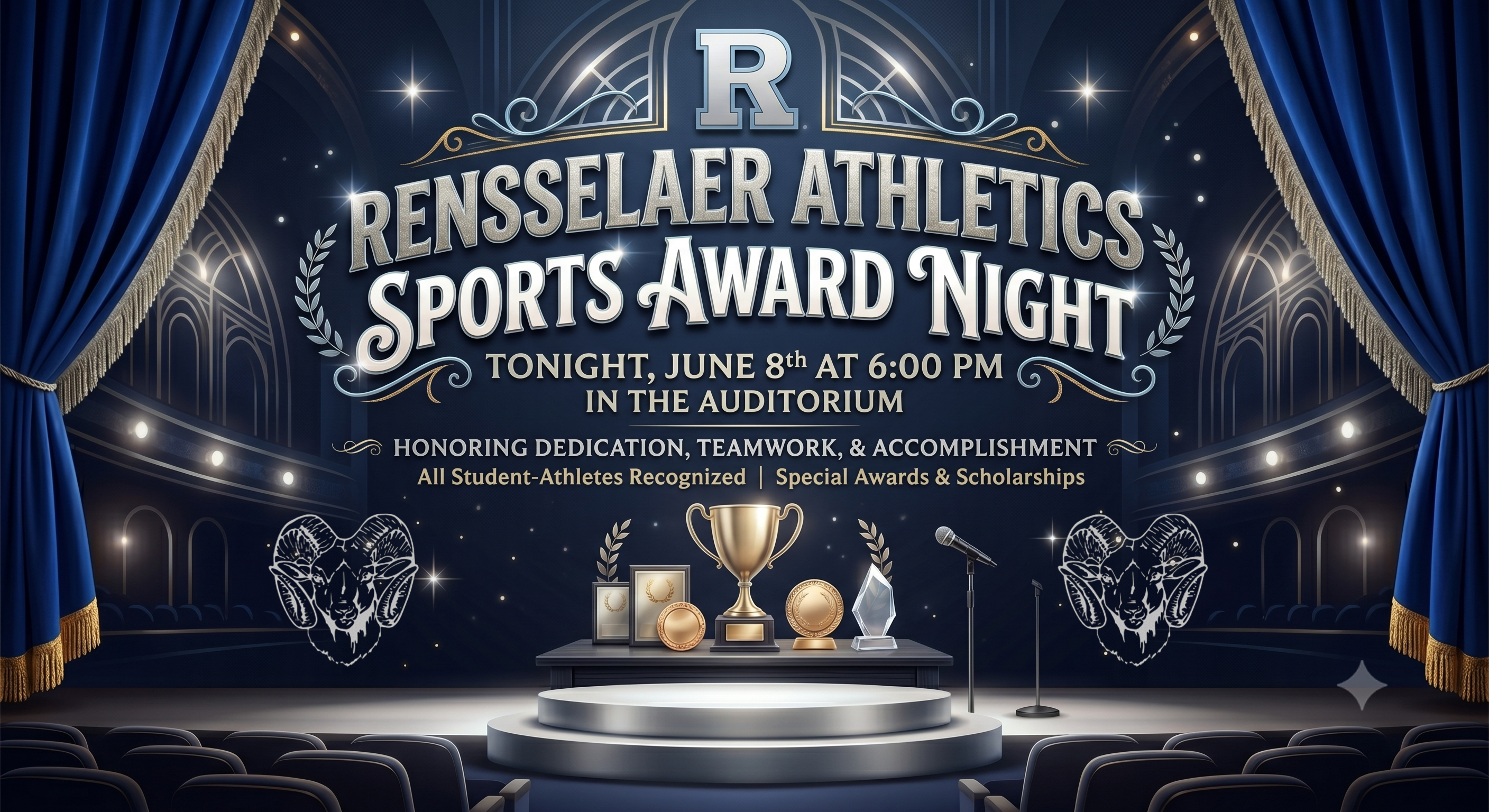 Reminder: RHS Sports Awards Ceremony Tonight at 6:00 PM