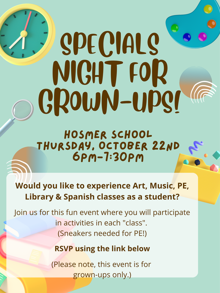 Specials Night for Grown-Ups!