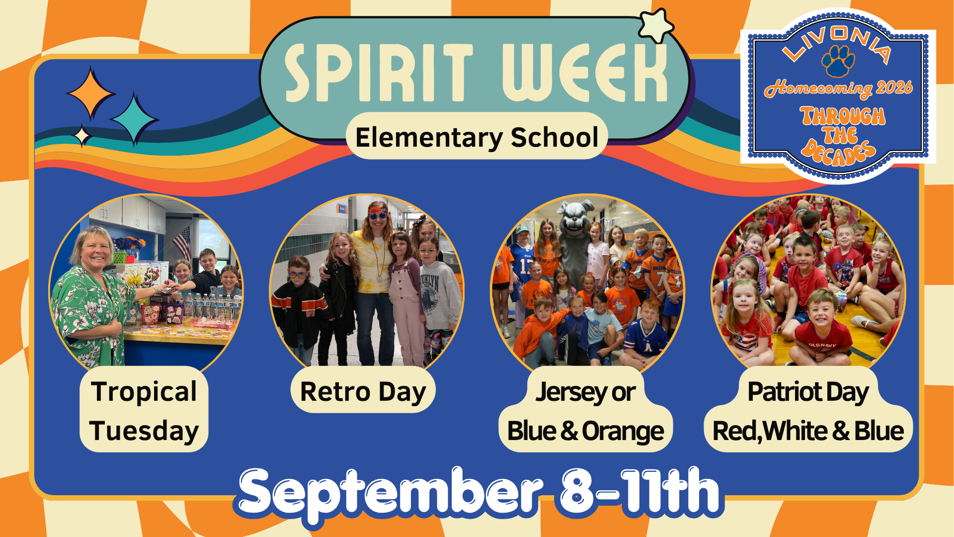 Homecoming Spirit Week September 8–12