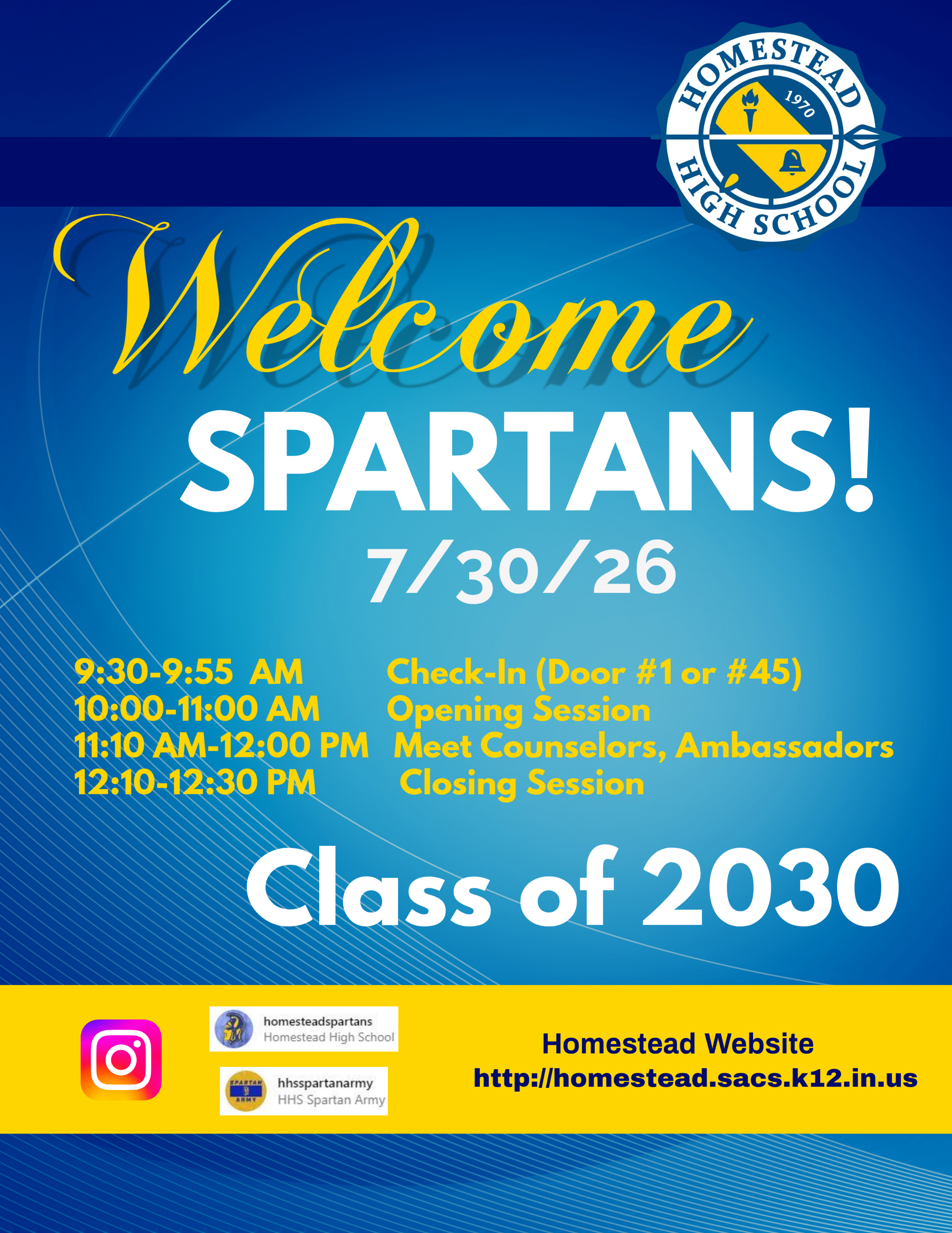 Ninth Grade Orientation Update - Class of 2030