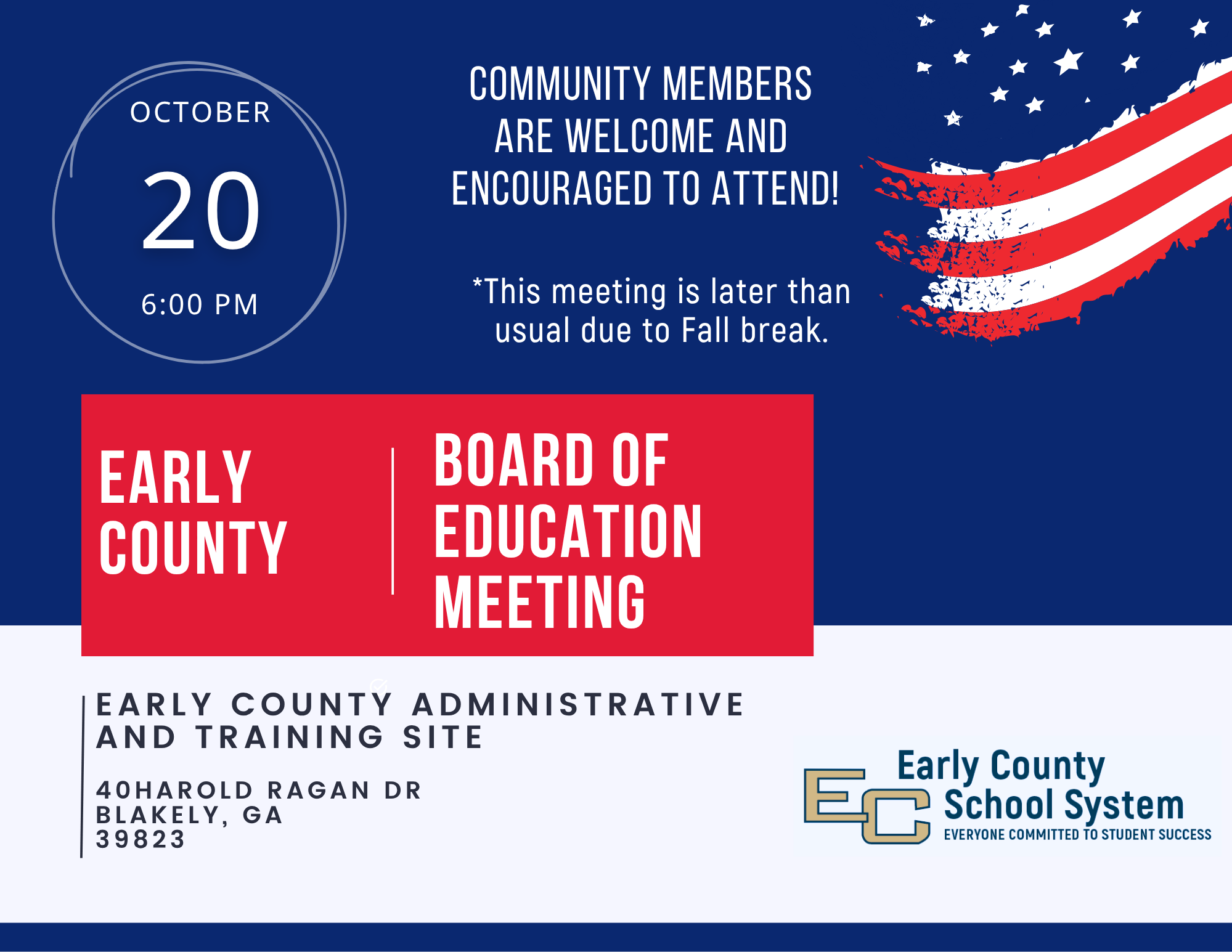 Board of Education October Meeting