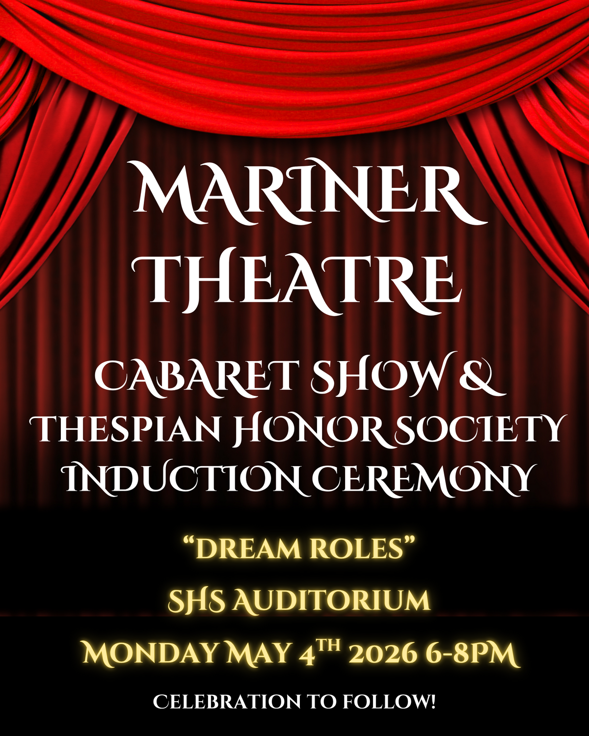 Mariner Theatre Cabaret Show & Thespian Honor Society Induction Ceremony