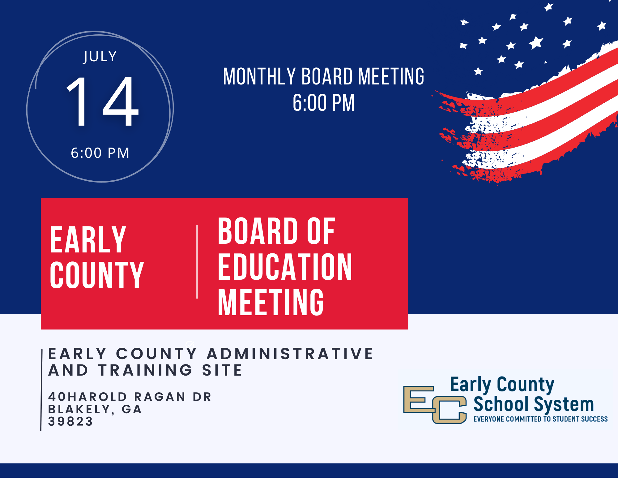 July Board of Education Meeting