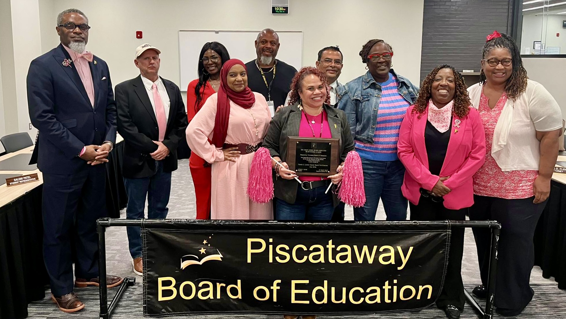Board helps to kick off Pink Spirit Week for Breast Cancer Awareness