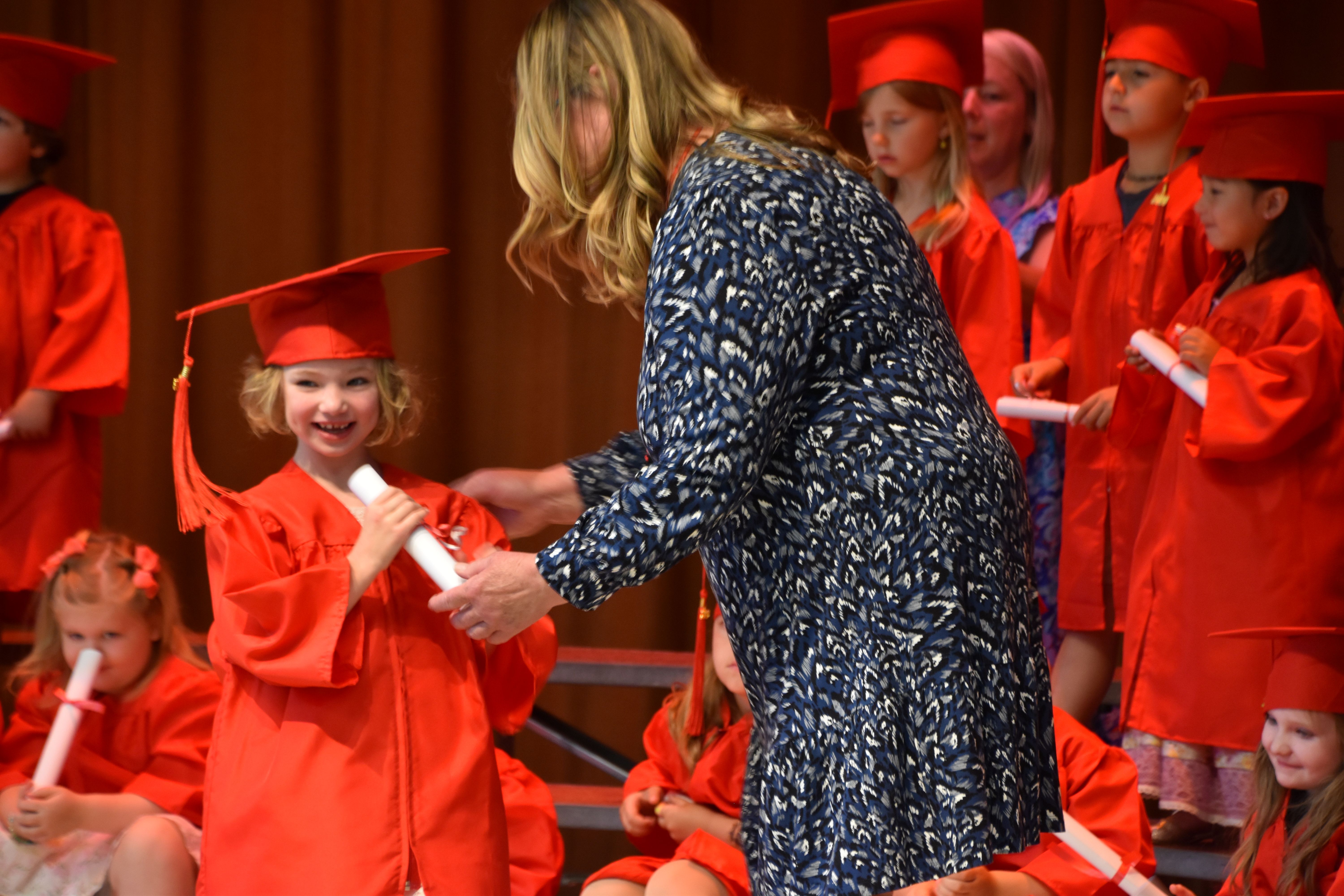 Kindergarteners, with growth 'nothing short of incredible,' move up to first grade