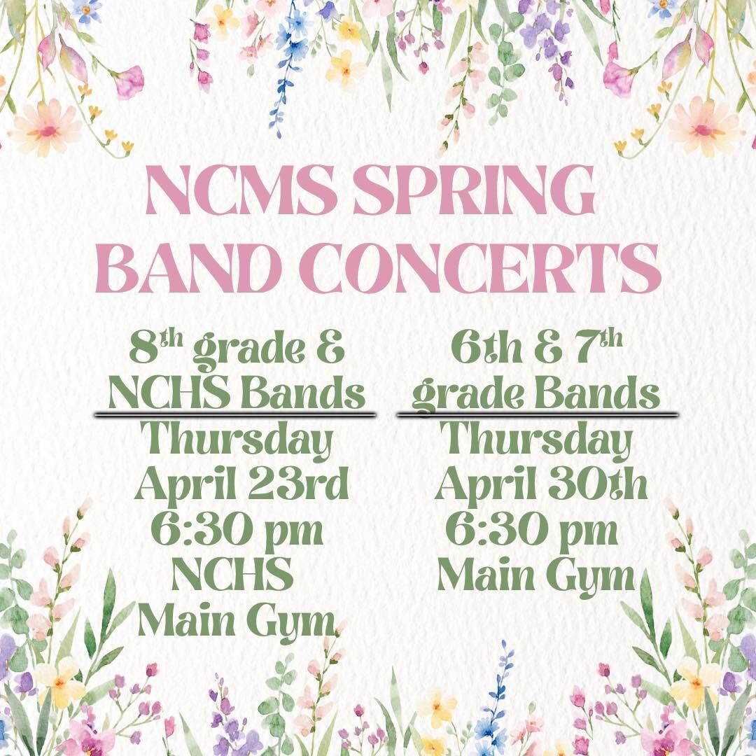 NCMS Bands Spring Concert!