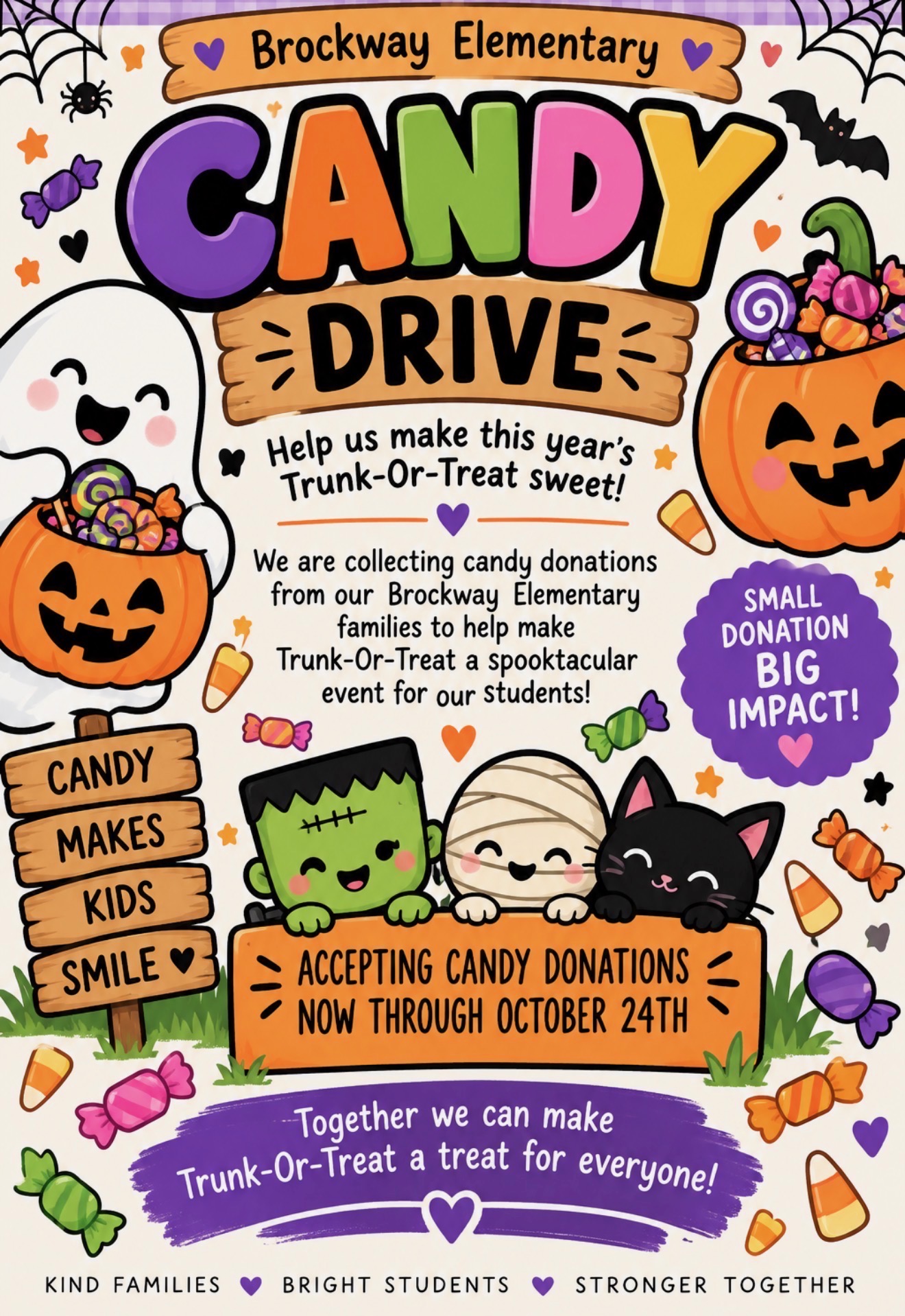 Trunk or Treat Event/ Candy Donation
