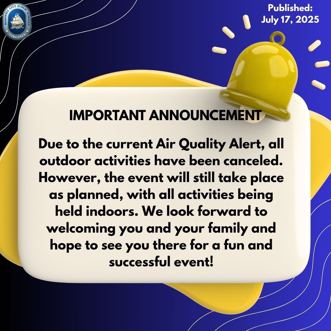Due to an Air Quality Alert