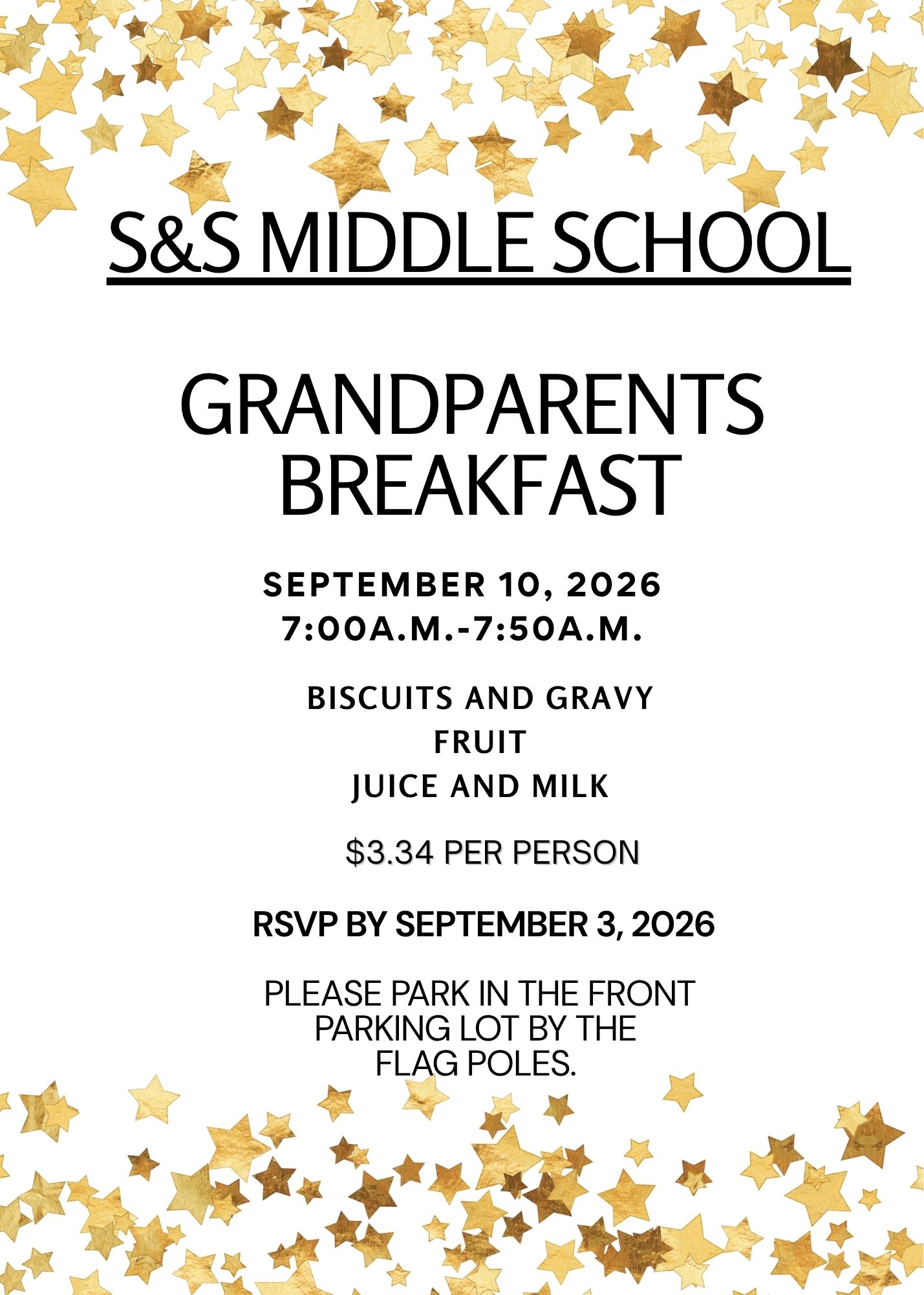 Grandparents Breakfast (MS) - Sept 10th