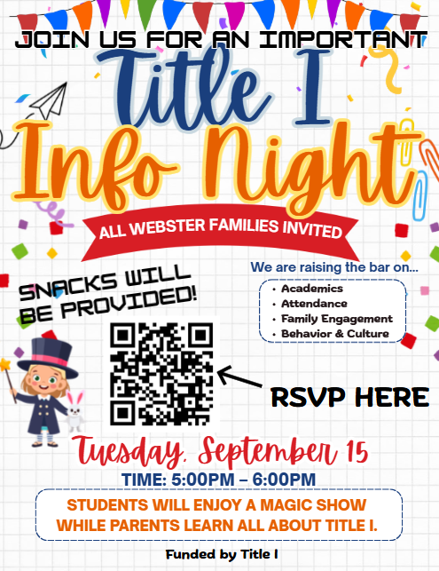 Title I Parent Night - RSVP