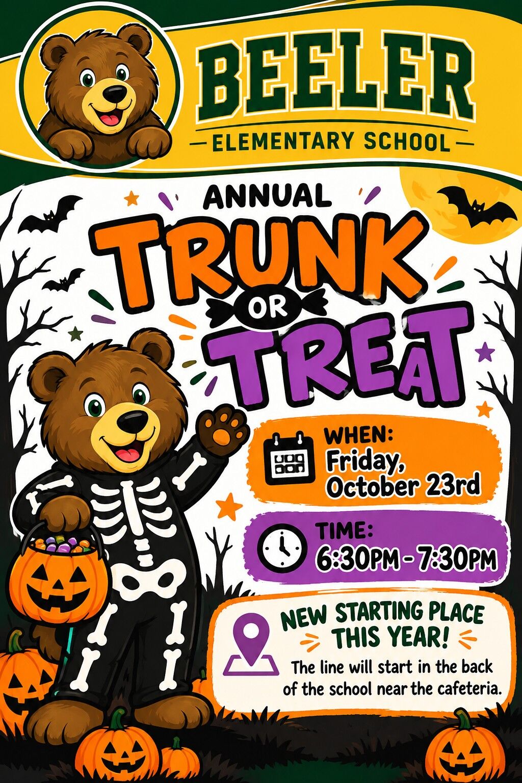 Trunk or Treat TONIGHT!