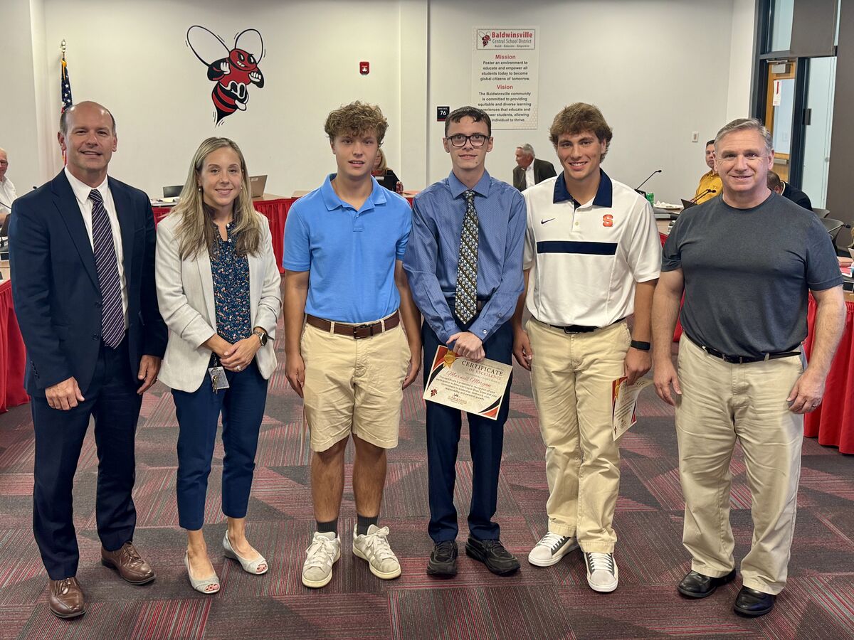 Board of Education recognizes 5 C.W. Baker High School students, community organizations with Certificate of Excellence