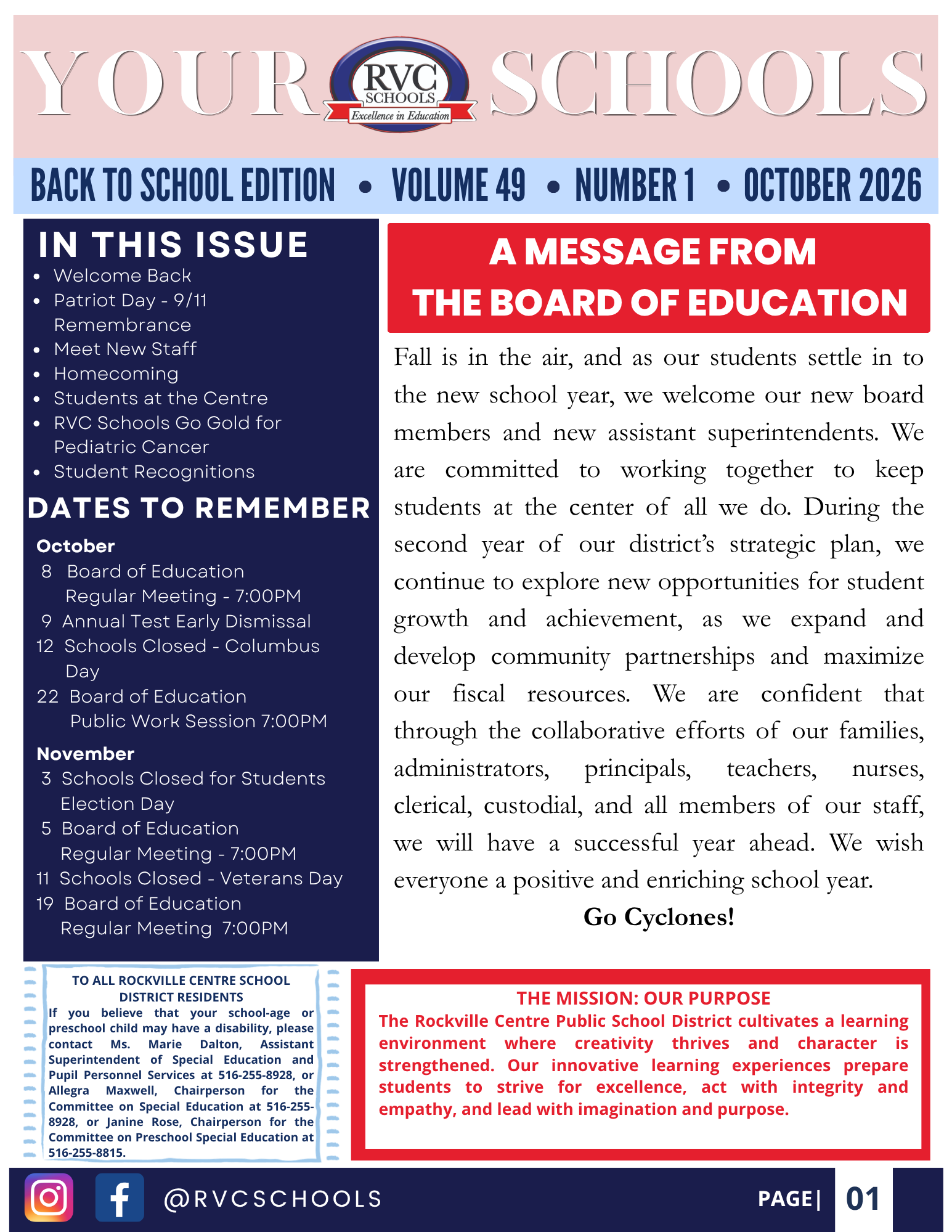 Your Schools:  Back to School Edition