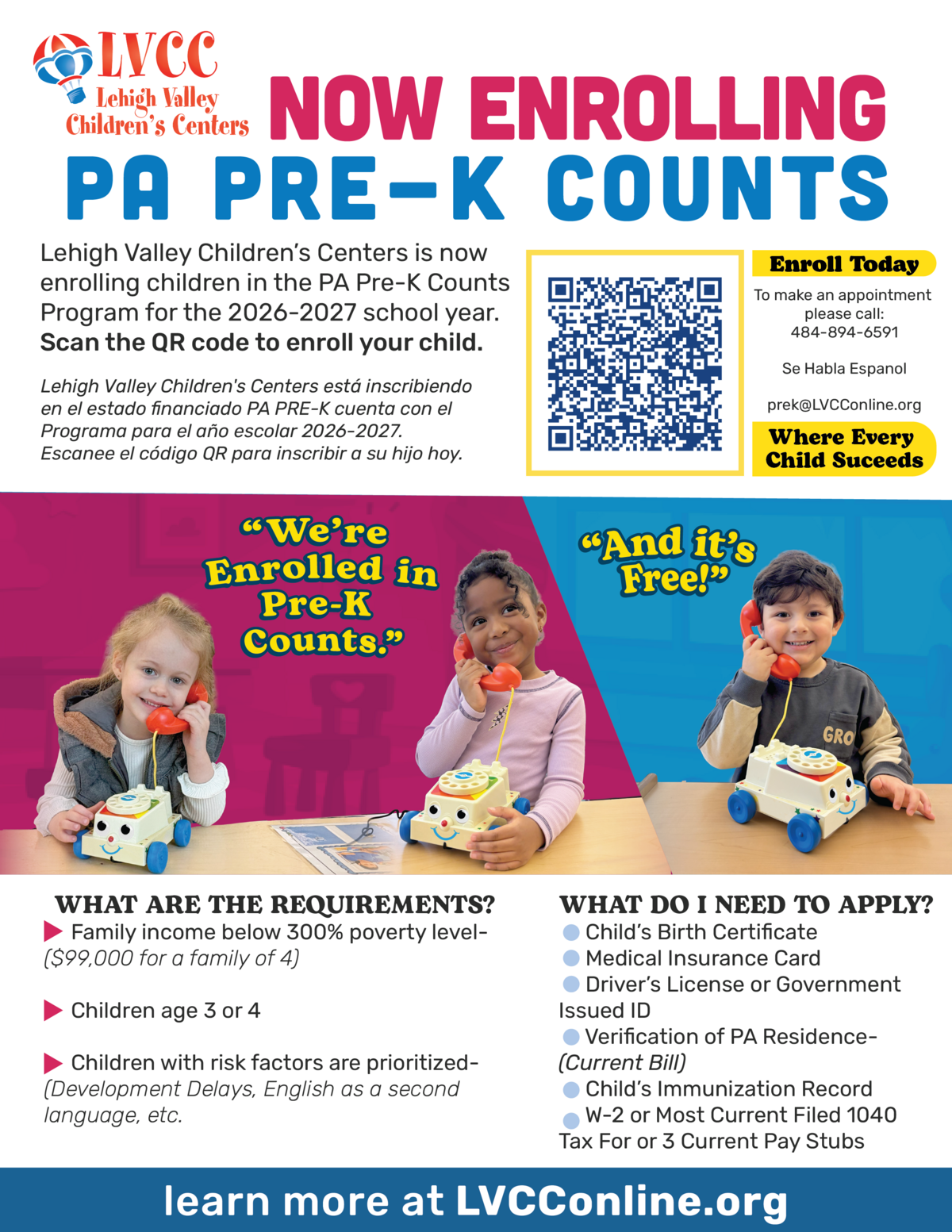 Pre-K Counts Sports Available Now! (3 and 4 year olds)