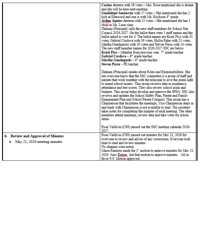 SSC Minutes 09-03-26