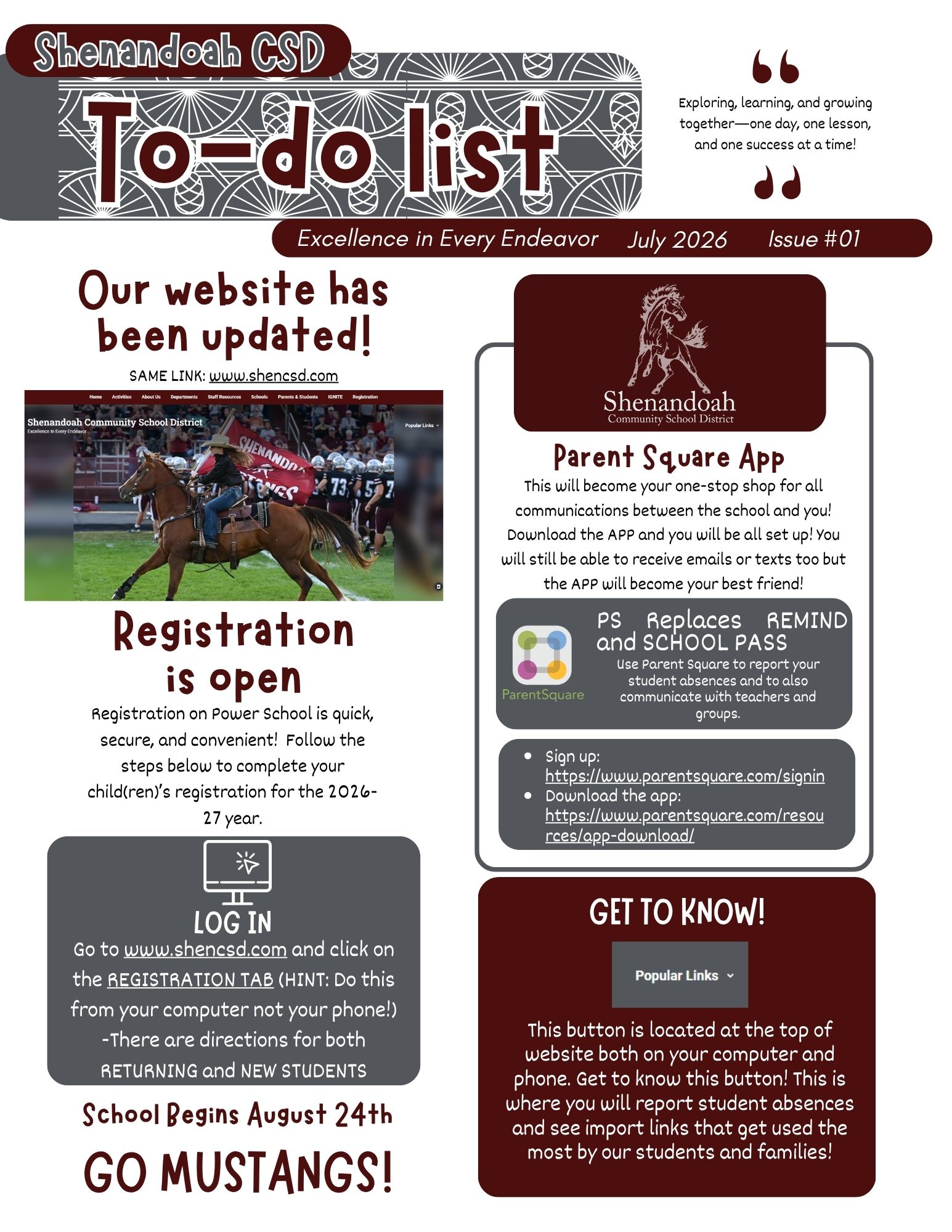 26-27 School REGISTRATION is now OPEN