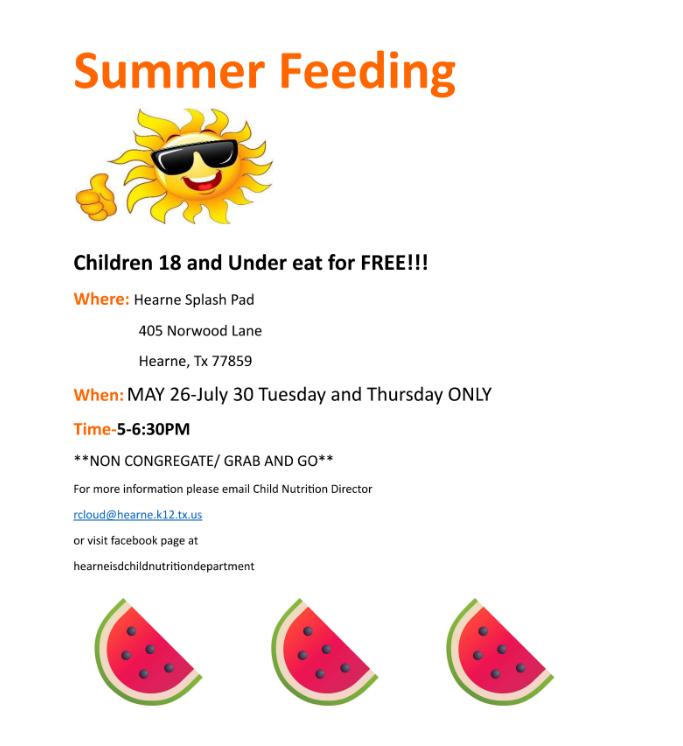 Summer Nutrition Program Offered