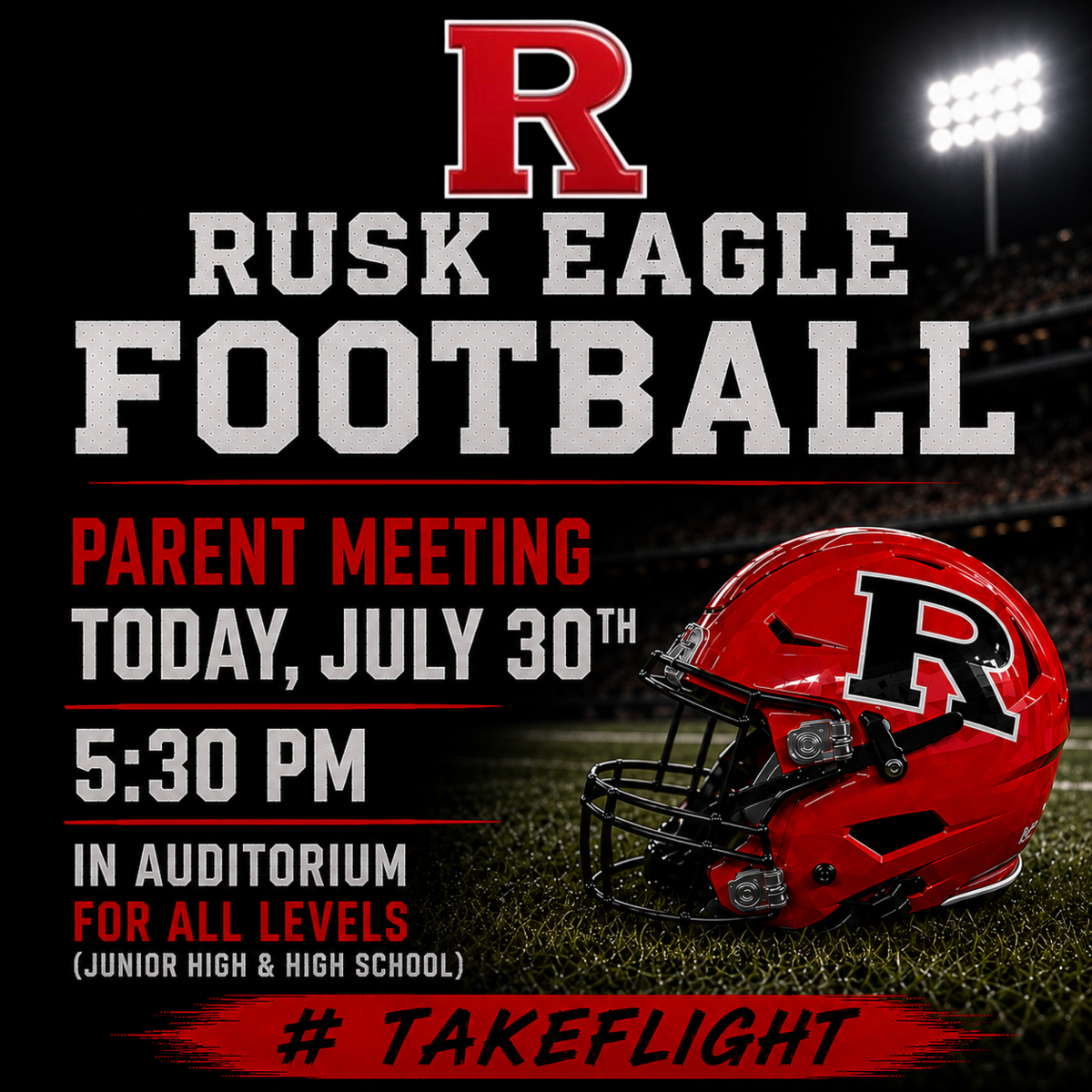 Football Parent Meeting Tonight