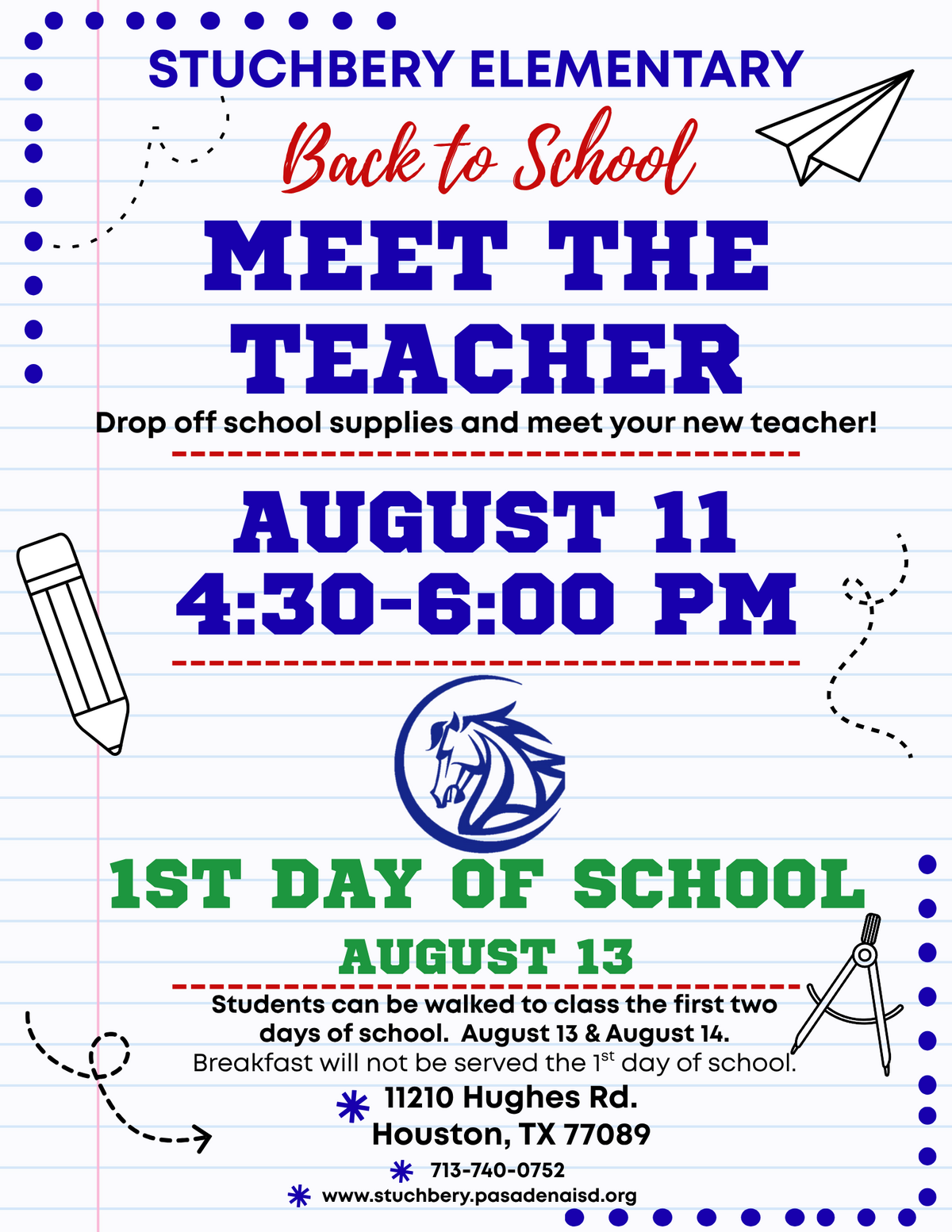 The Stuch Back to School Dates
