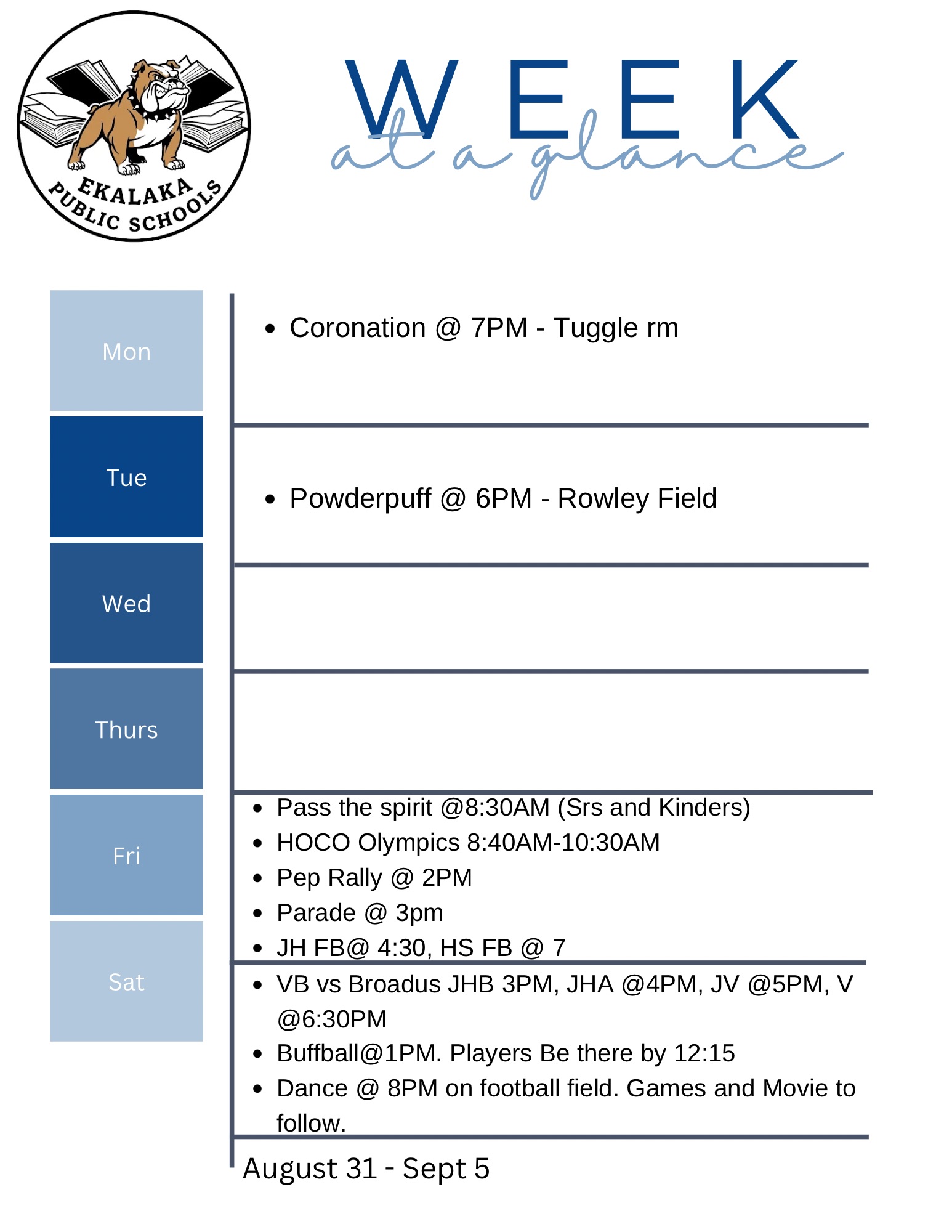 Weekly Bulletin