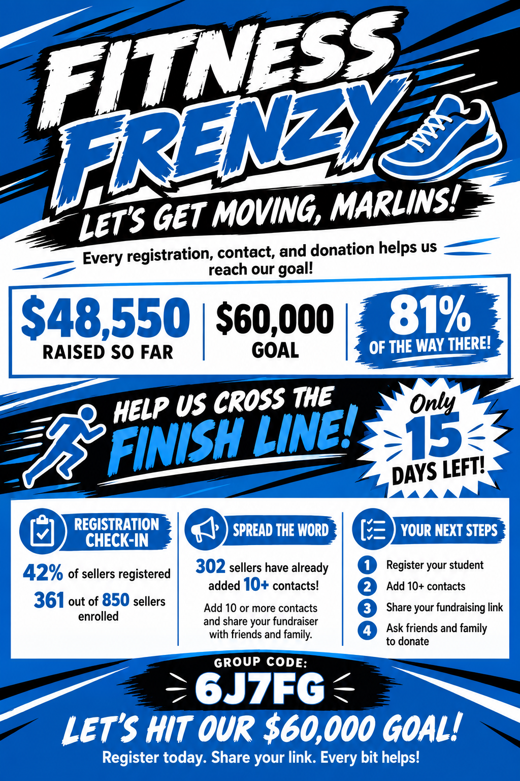 Fitness Frenzy update & TV Drawing
