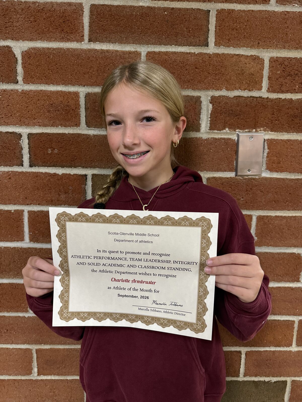 September Athletes of the Month