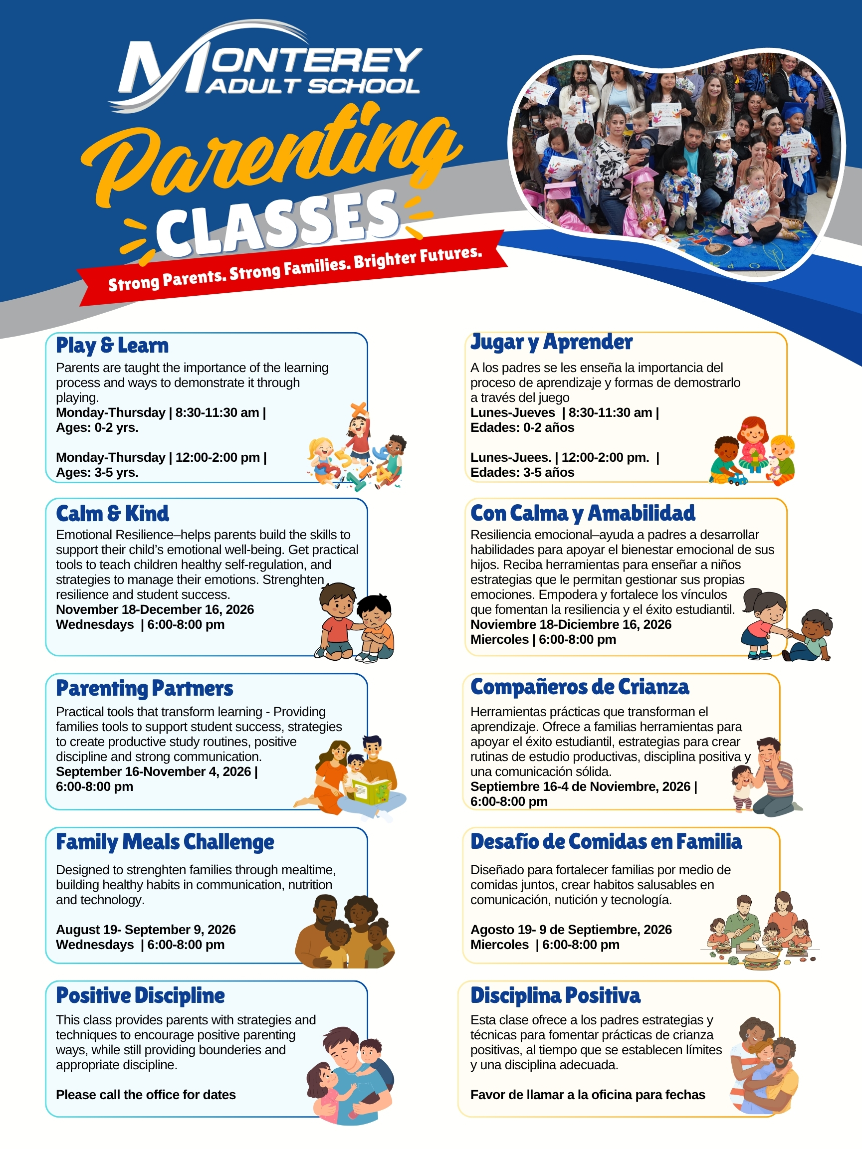 Parenting Classes at Monterey Adult School | Give Your Family the Tools to Thrive