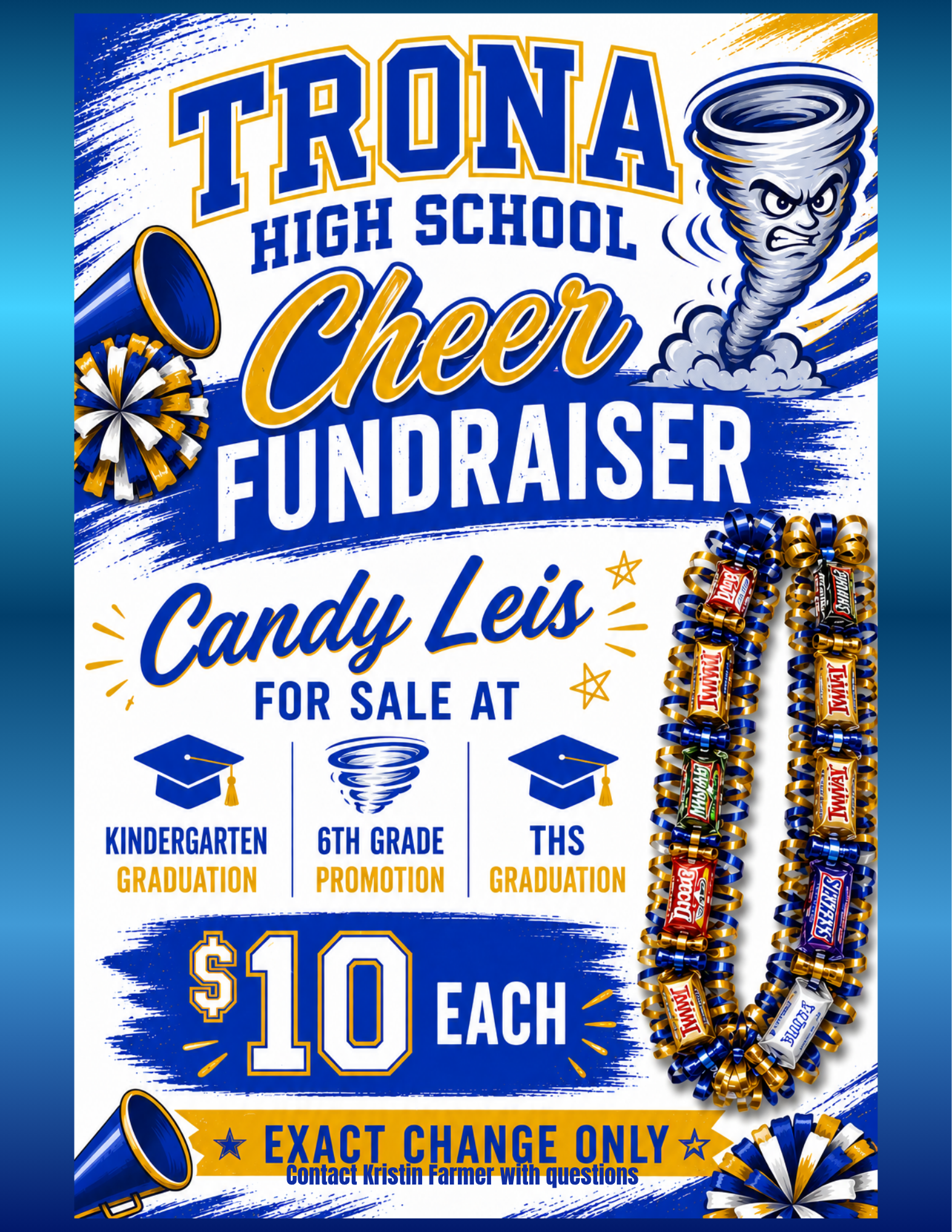 🎓🌪️💙THS Cheer Fundraiser💙🌪️🎓