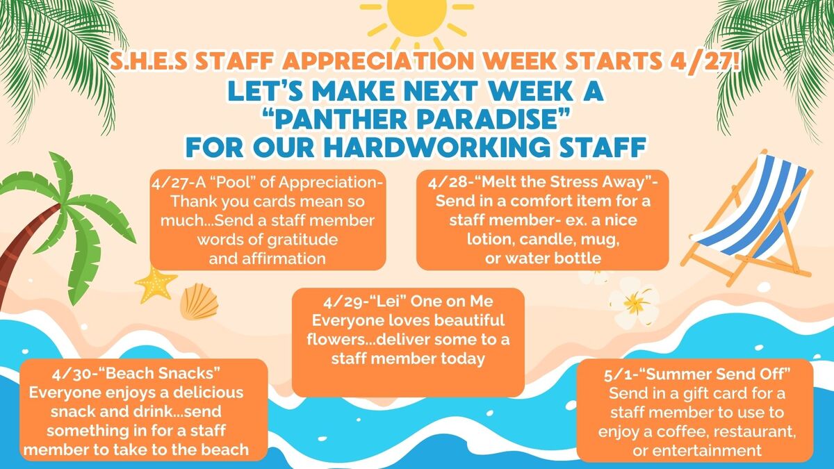 Staff Appreciation Week is Coming!