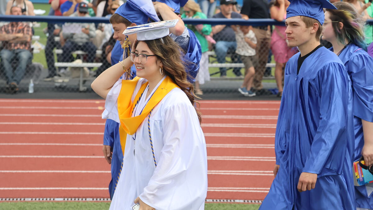 Graduates participate in the processional