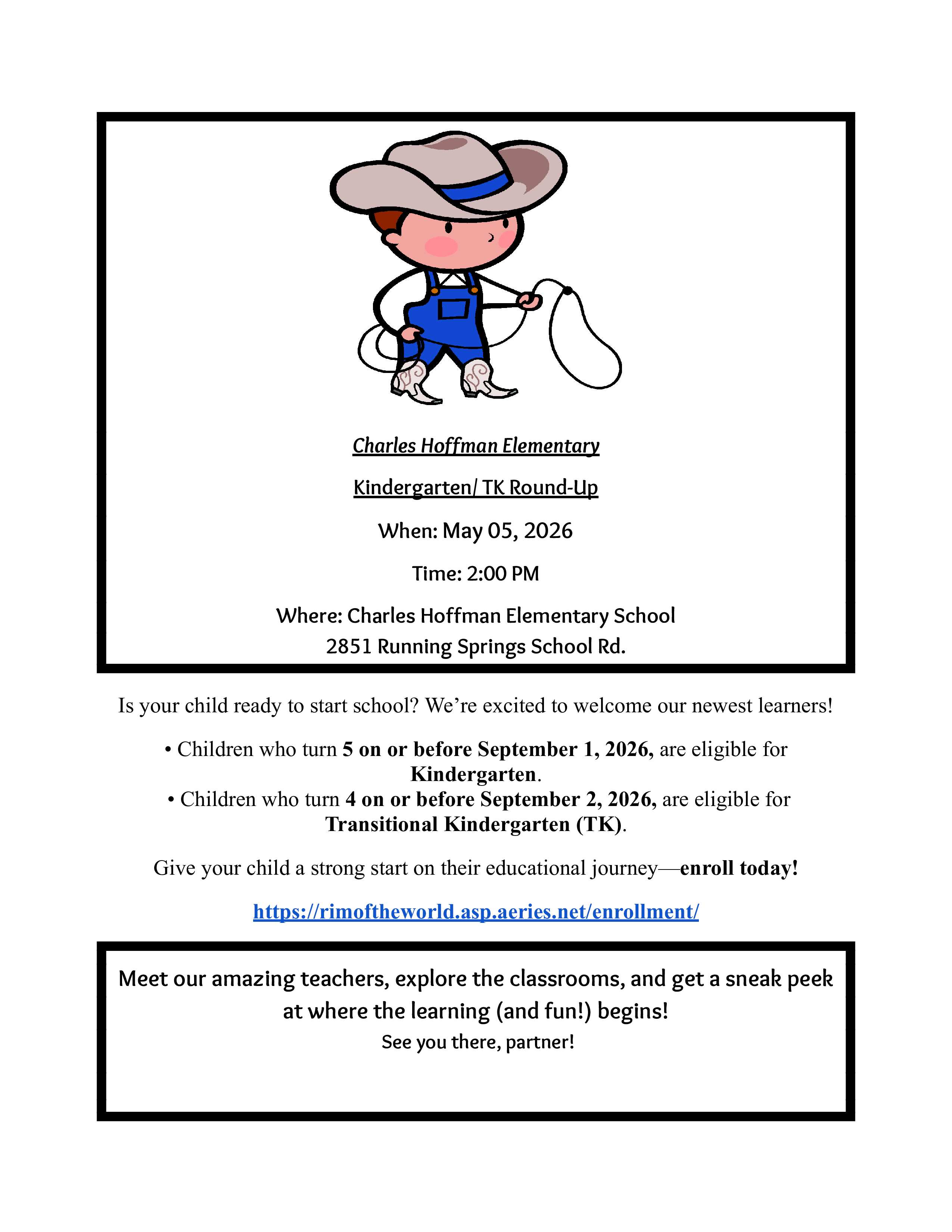 It's Kinder/TK roundup Time! 