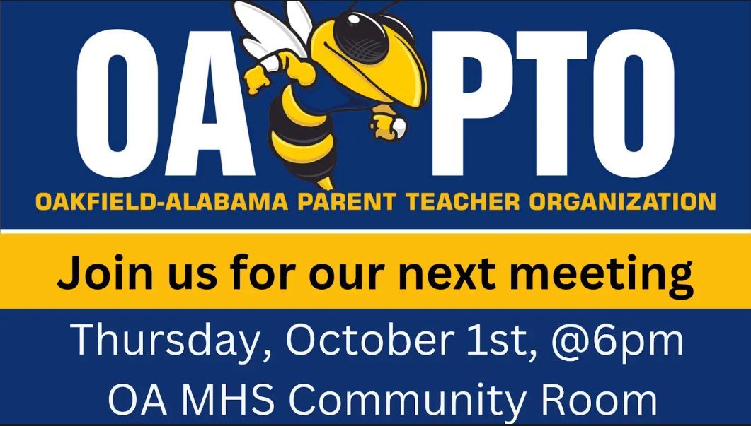 PTO MEETING TODAY  - OA M/HS COMMUNITY ROOM