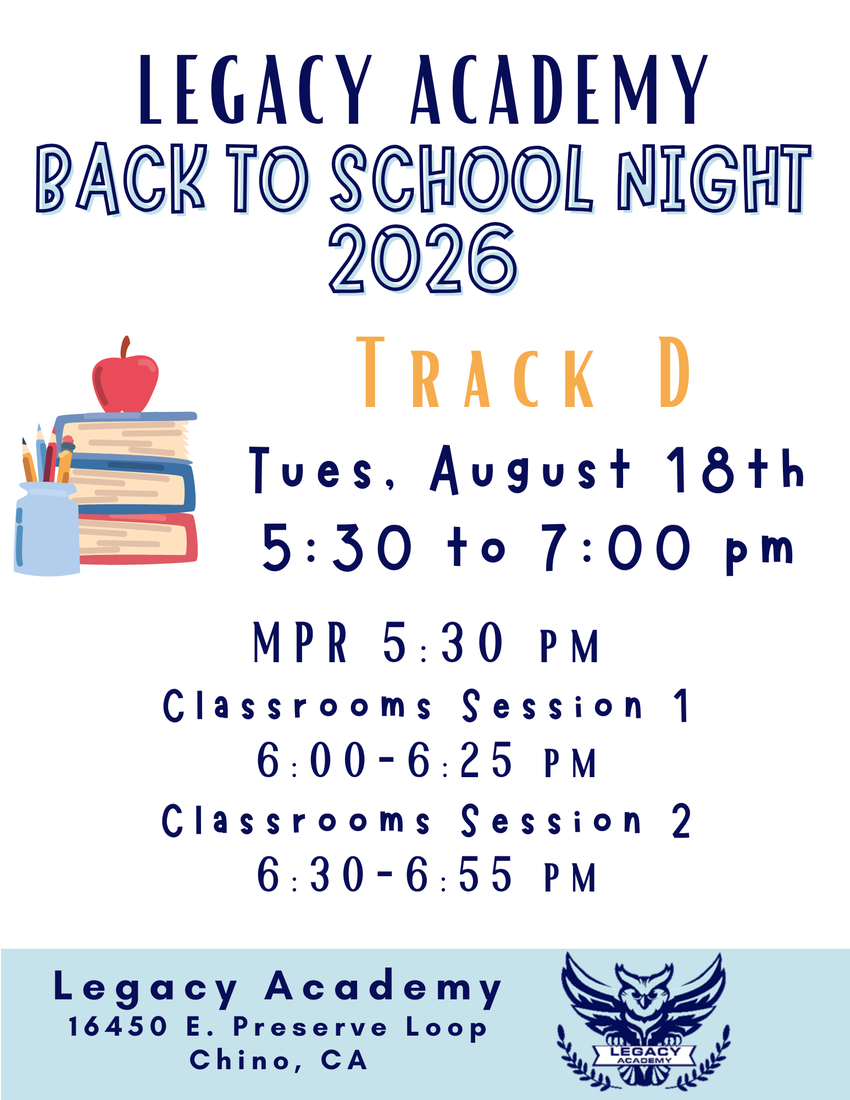 Back to School Night - Track D