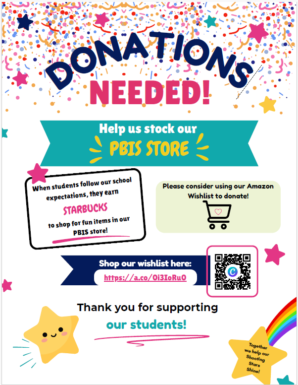 Please Support Our PBIS Program