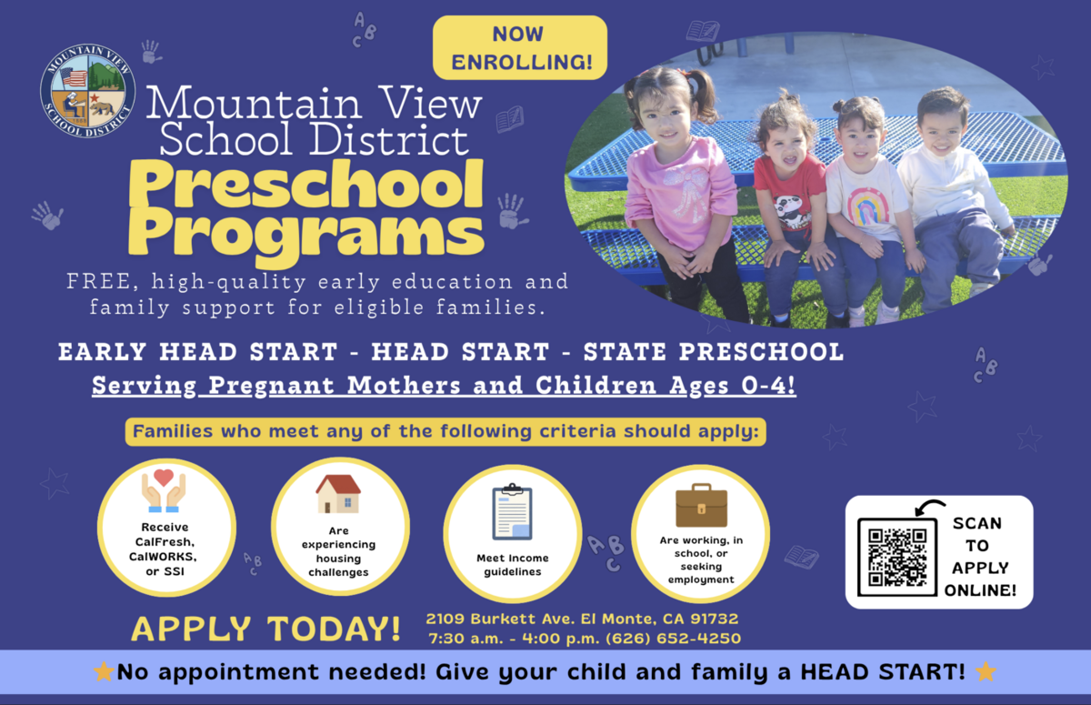 Enroll Today - 2026-27 Preschool Programs - Expectant Mothers, Infants & Students Ages 0-4